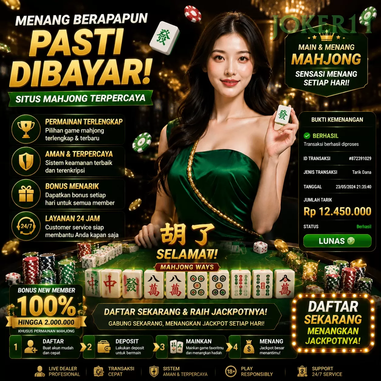 Login joker11 Sekarang Bonus Melimpah